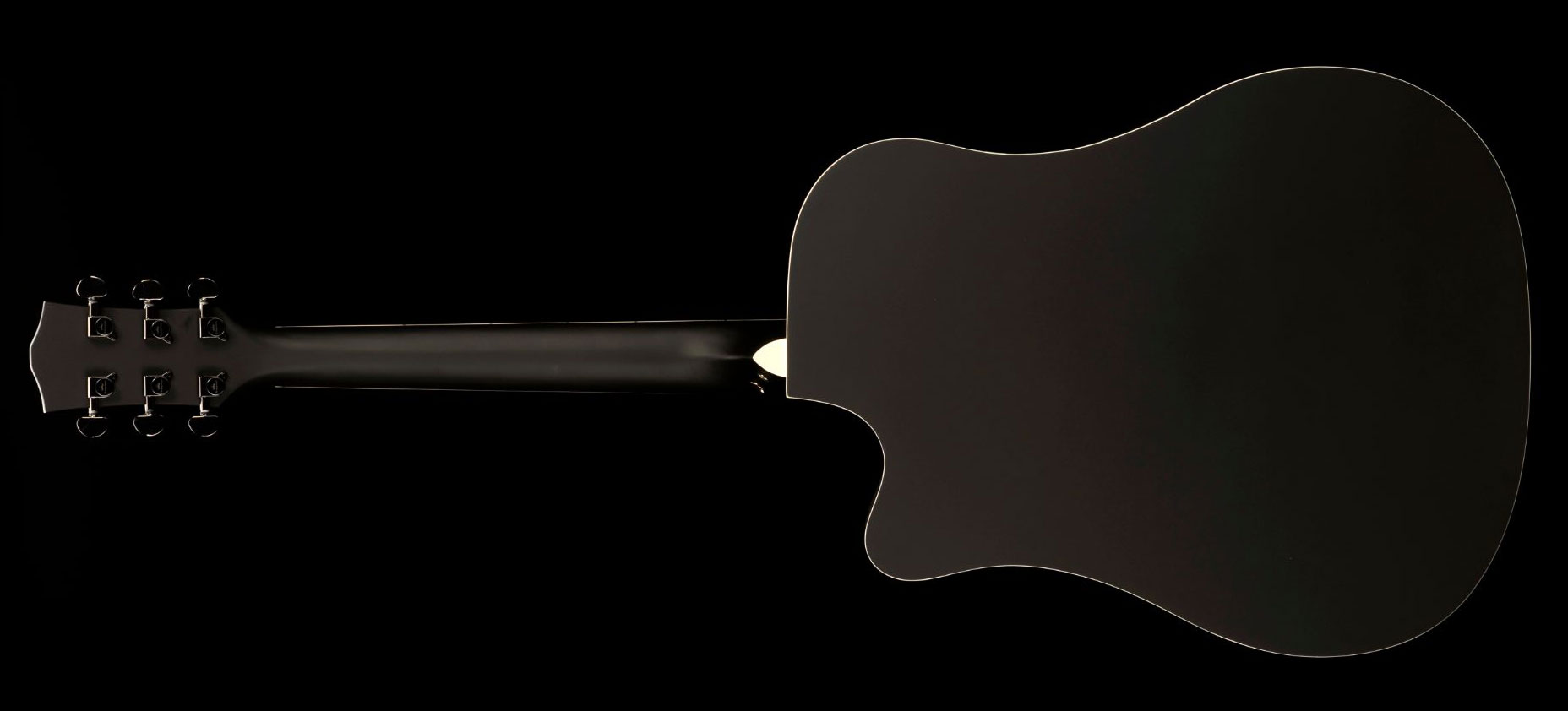 Kepma Edce-k10 Plytone Dreadnought Epicea Acajou Rw - Black Matte - Guitarra folk - Variation 1