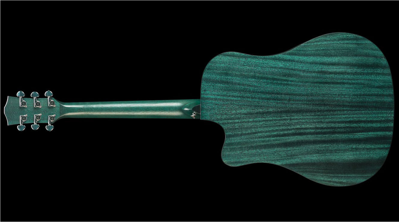 Kepma Edce-k10 Plytone Dreadnought Tout Acajou Rw - Blue Matte - Guitarra folk - Variation 1