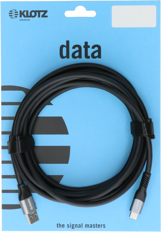 Klotz Usb 3.1 Câble Noir 0,5m, Plug A - Plug C / 10g, 60w - Cable - Main picture