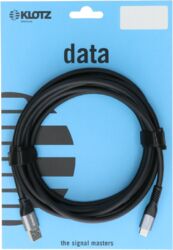 Cable Klotz USB 3.1 Black Cable 5m, Plug A - Plug C / 10G, 60W