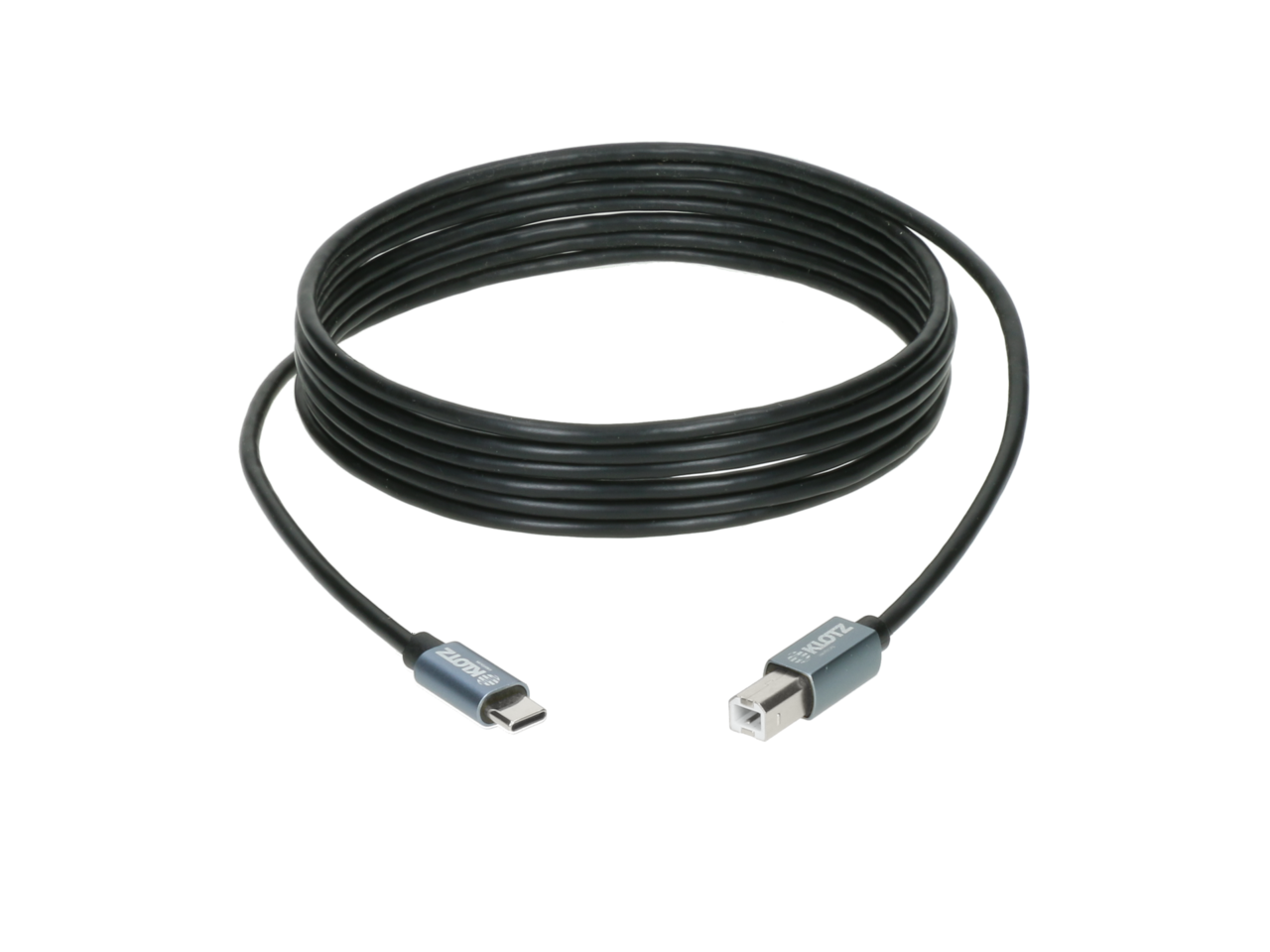 Klotz Usb 2.0 Câble Noir 5m, Plug C - Plug B / 480mb, 2.5w - Cable - Variation 2