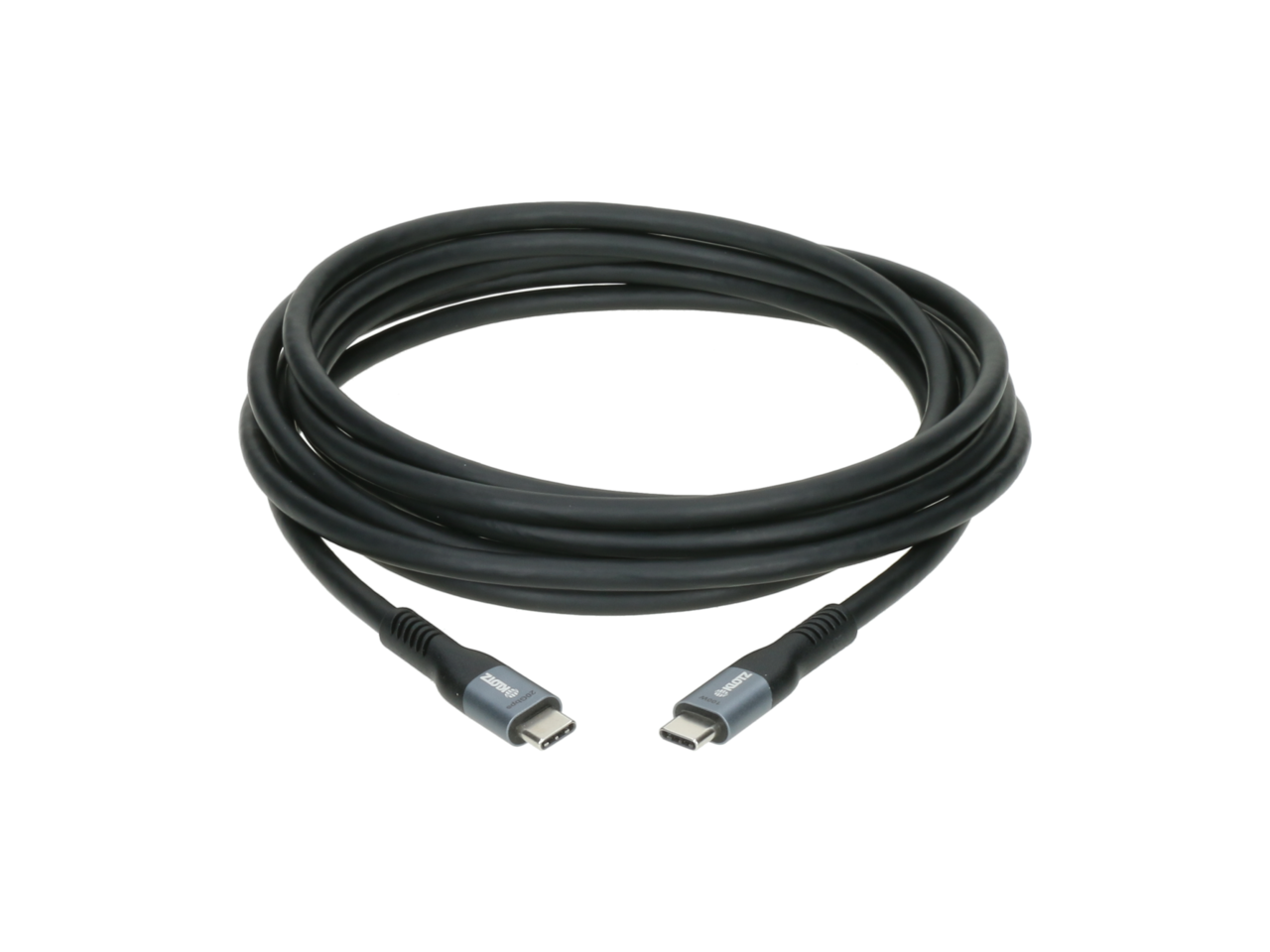 Klotz Usb 3.2 Câble Noir 3m, Plug C - Plug C / 20g, 100w, 4k@60hz - Cable - Variation 2