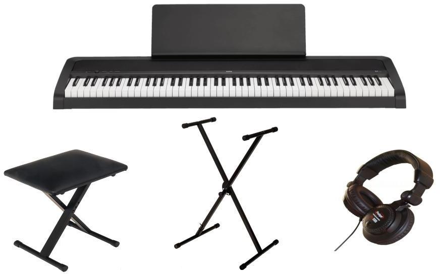 Pianos set Korg B2 black + Casque Pro580 + Stand X + Banquette X