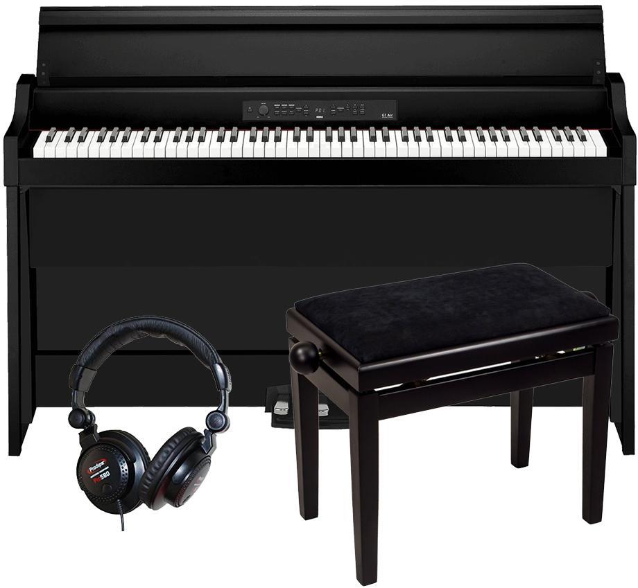 Piano digital con mueble Korg G1B AIR BK + X-TONE XB6160 NOIR + CASQUE PRO580