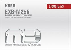 Memoria para teclado Korg EXB M256