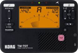 Tuner/Metronome TM70T-BK + Micro Clip