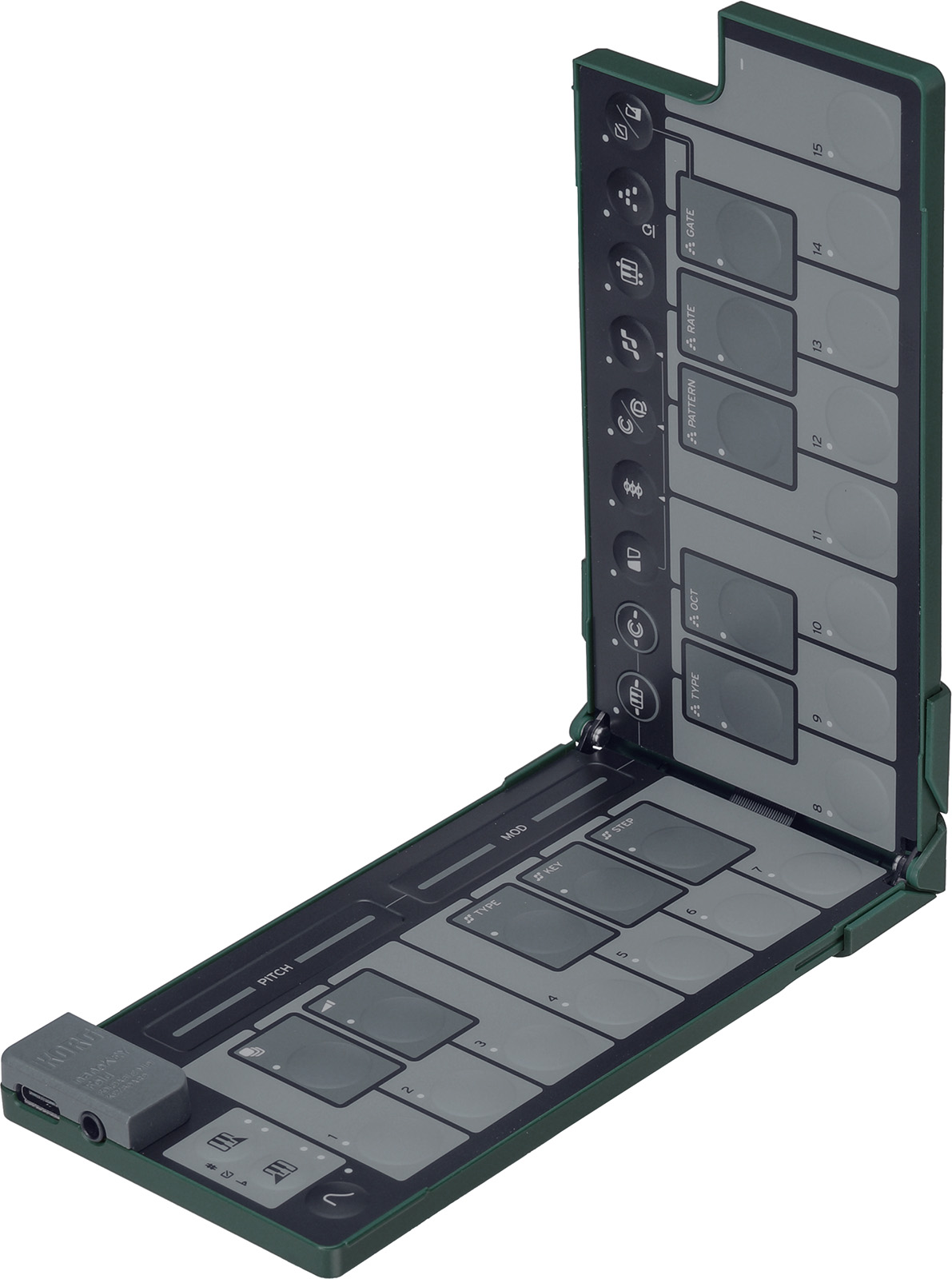 Korg Nanokey Fold Clavier Maitre Pliable - Alpine Green - Controlador Midi - Variation 2