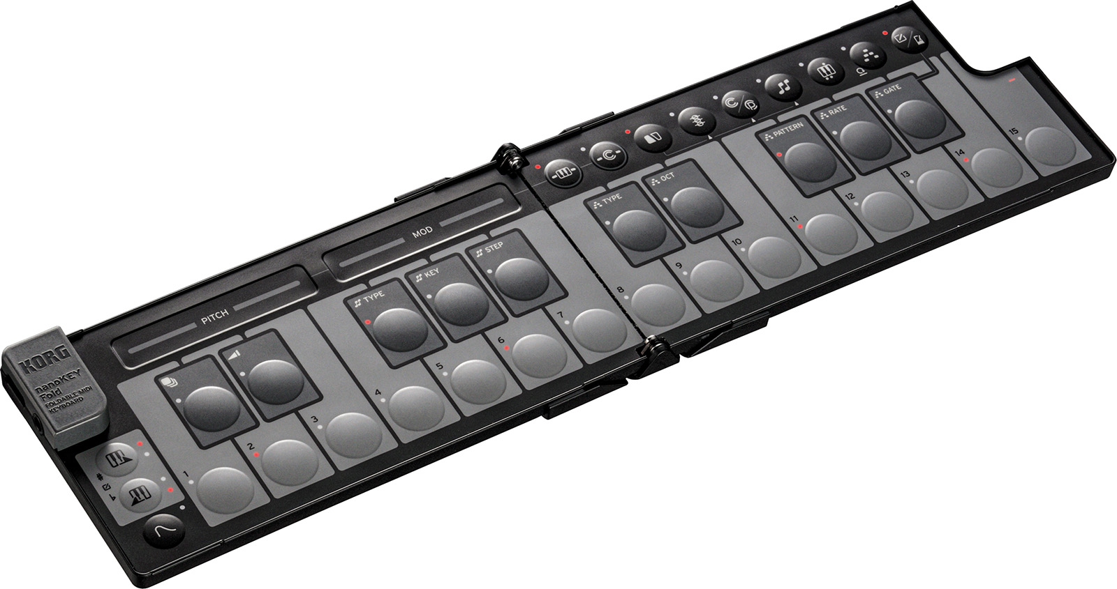 Korg Nanokey Fold Clavier Maitre Pliable - Noir - Controlador Midi - Variation 4
