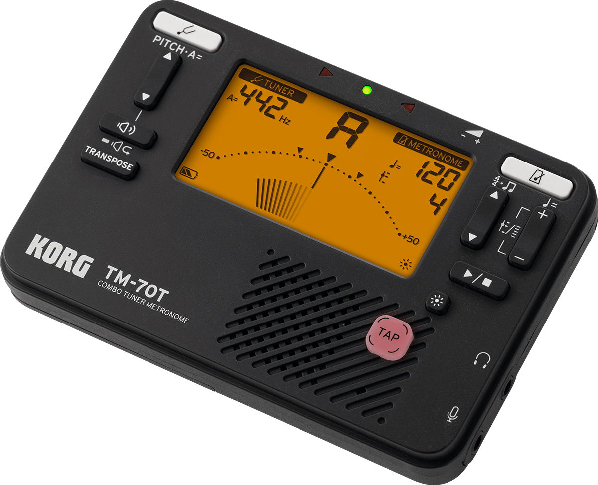 Korg Tm70t-bk + Micro Pince Cm400 Accordeur/metronome - Afinador de guitarra - Variation 1