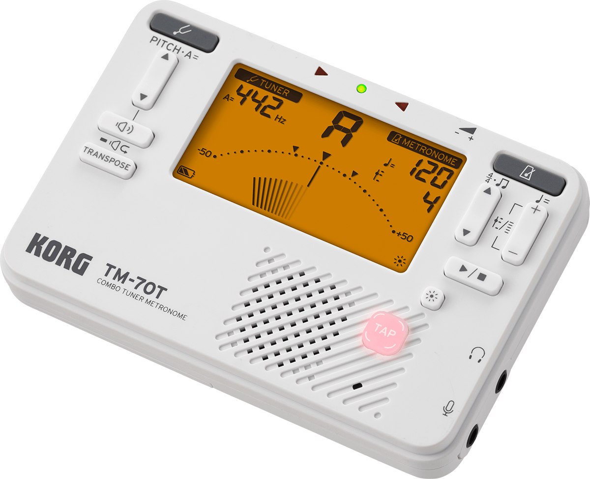 Korg Tm70t-wh + Micro Pince Cm400 Accordeur/mÉtronome - Afinador de guitarra - Variation 1