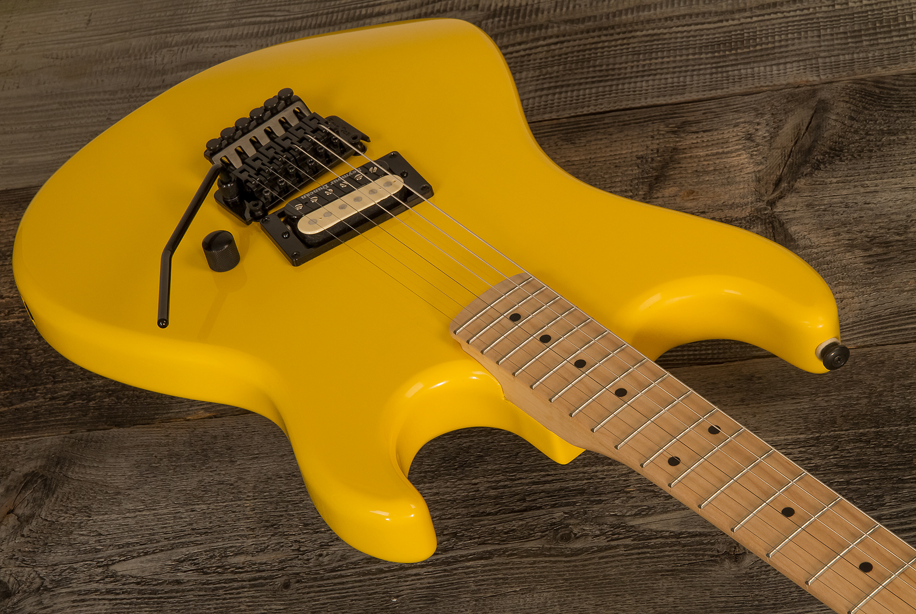 Kramer Baretta H Seymour Duncan Fr Mn - Bumblebee Yellow - Guitarra eléctrica con forma de str. - Variation 1