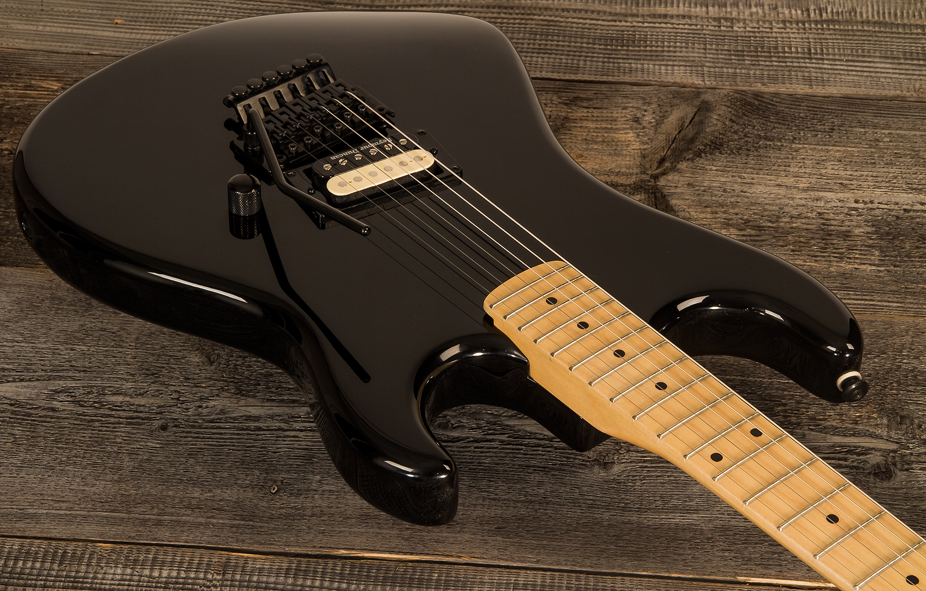 Kramer Baretta H Seymour Duncan Fr Mn - Ebony - Guitarra eléctrica con forma de str. - Variation 1