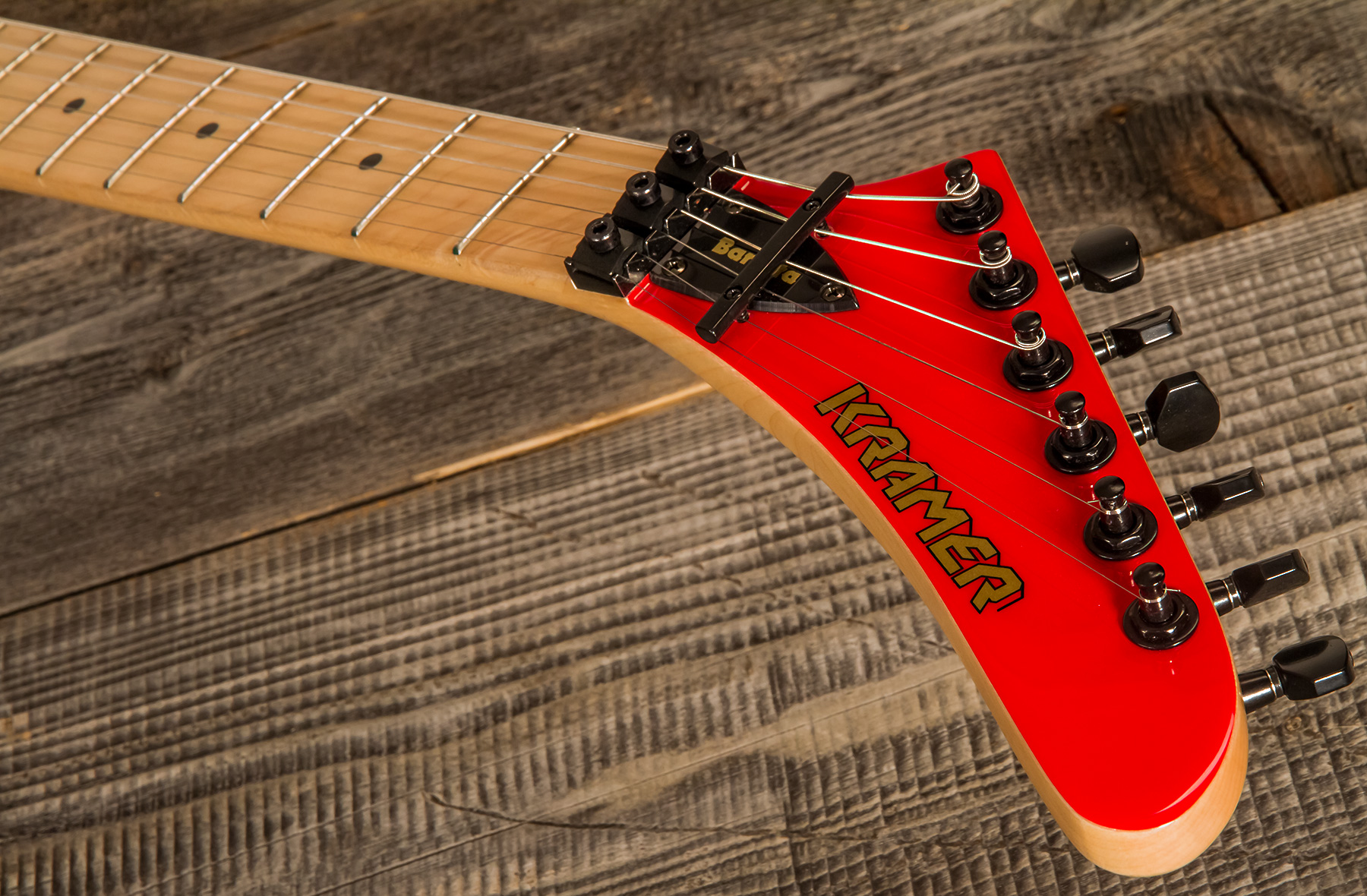 Kramer Baretta H Seymour Duncan Fr Mn - Jumper Red - Guitarra eléctrica con forma de str. - Variation 4