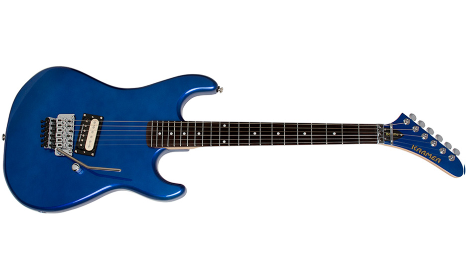 Kramer Baretta Vintage H Fr Rw - Candy Blue - Guitarra eléctrica con forma de str. - Variation 1