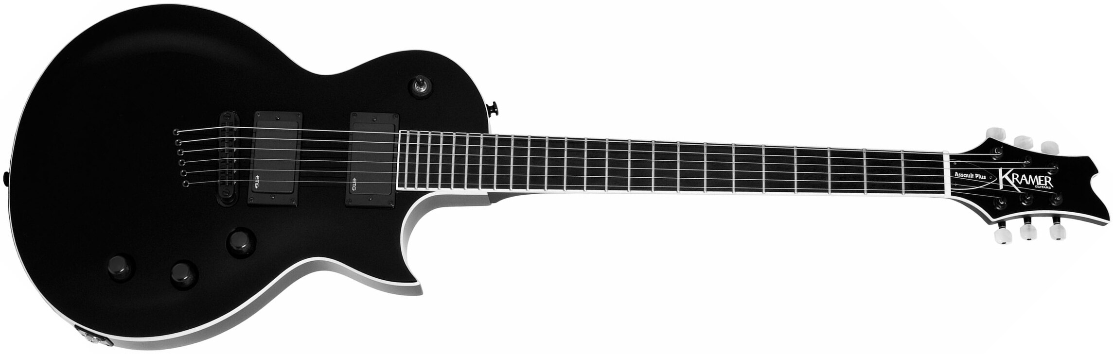 Kramer Assault Plus 2h Emg Ht Eb - Black - Guitarra eléctrica de corte único. - Main picture