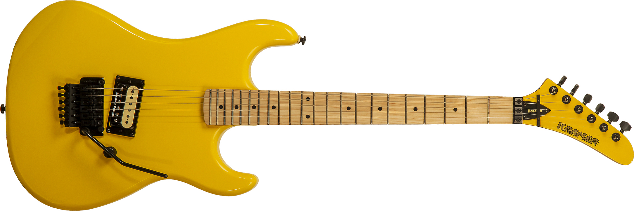 Kramer Baretta H Seymour Duncan Fr Mn - Bumblebee Yellow - Guitarra eléctrica con forma de str. - Main picture