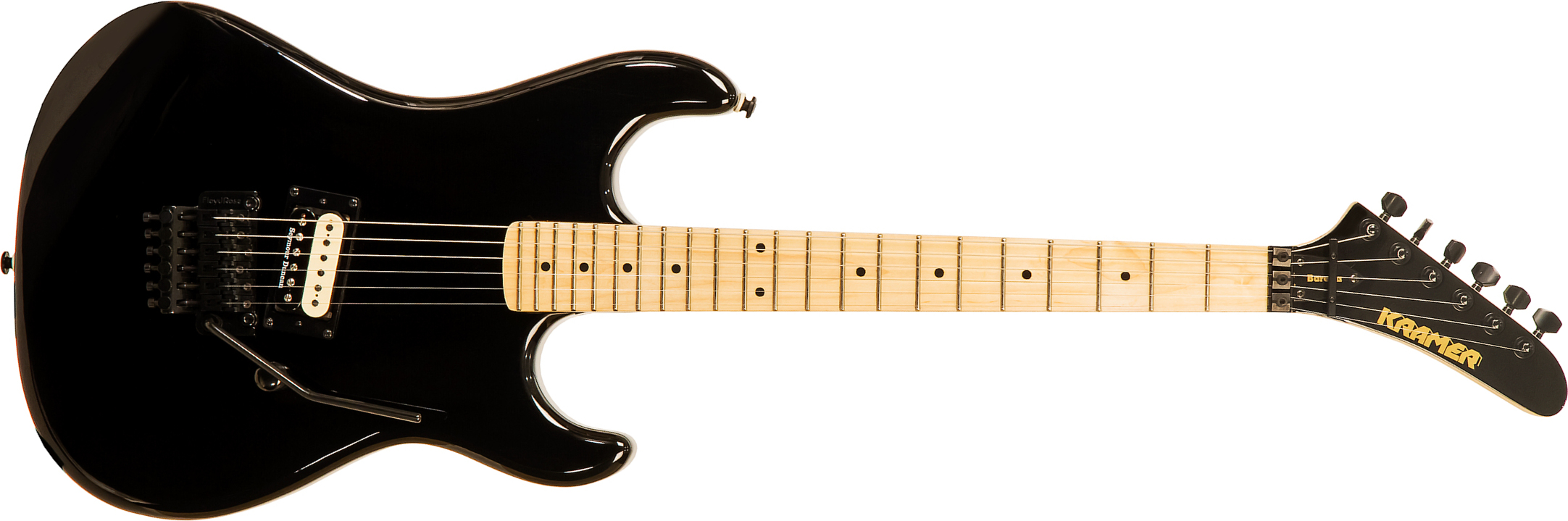 Kramer Baretta H Seymour Duncan Fr Mn - Ebony - Guitarra eléctrica con forma de str. - Main picture