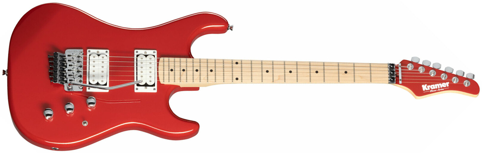 Kramer Pacer Classic 2h Fr Mn - Scarlet Red Metallic - Guitarra eléctrica con forma de str. - Main picture