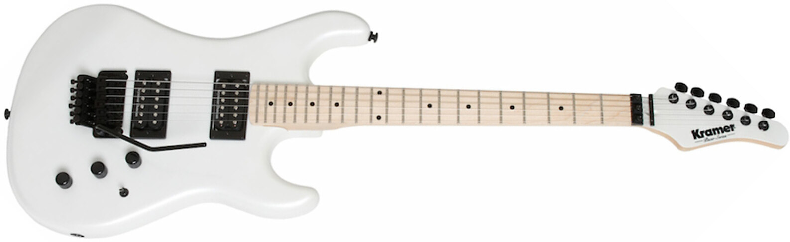 Kramer Pacer Vintage 2h Seymour Duncan  Fr Mn - Pearl White - Guitarra eléctrica con forma de str. - Main picture