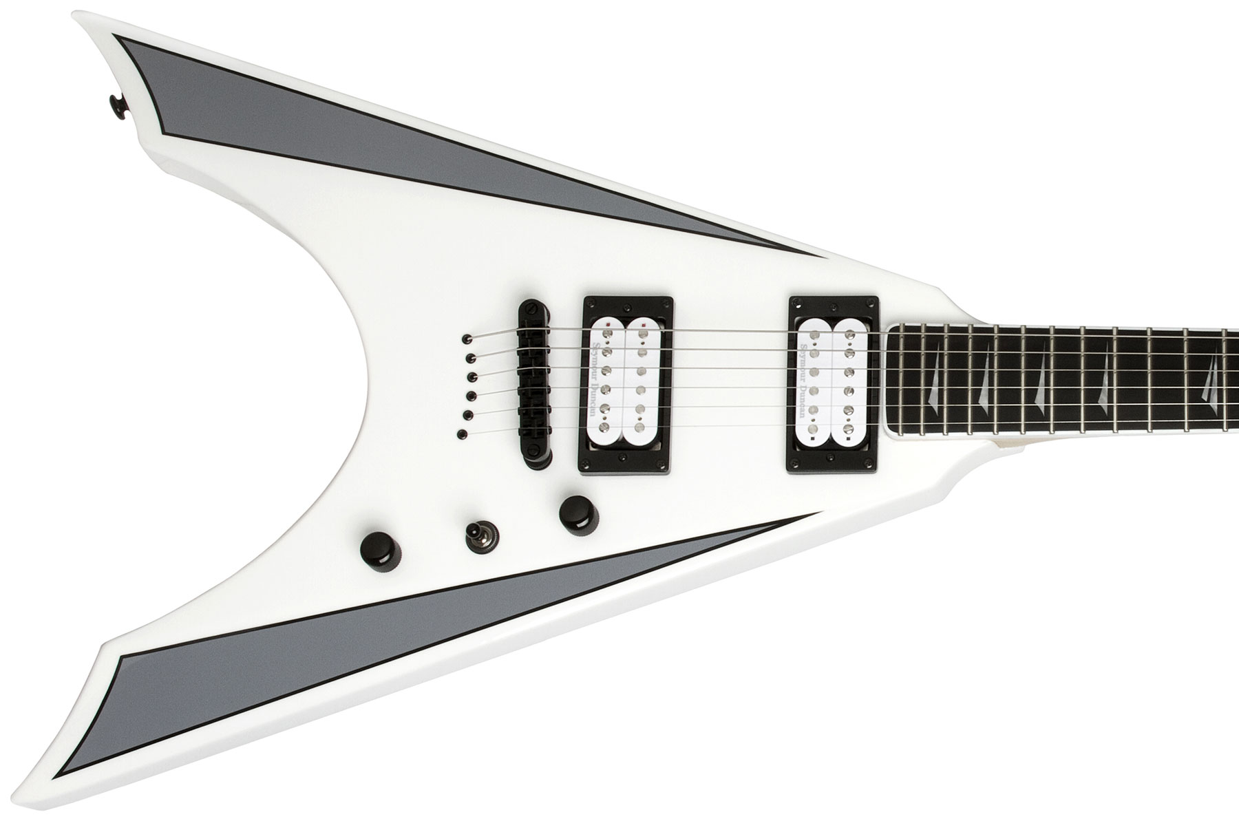 Kramer Nite-v Plus Hh Seymour Duncan Ht Eb - Alpine White - Guitarra electrica metalica - Variation 1