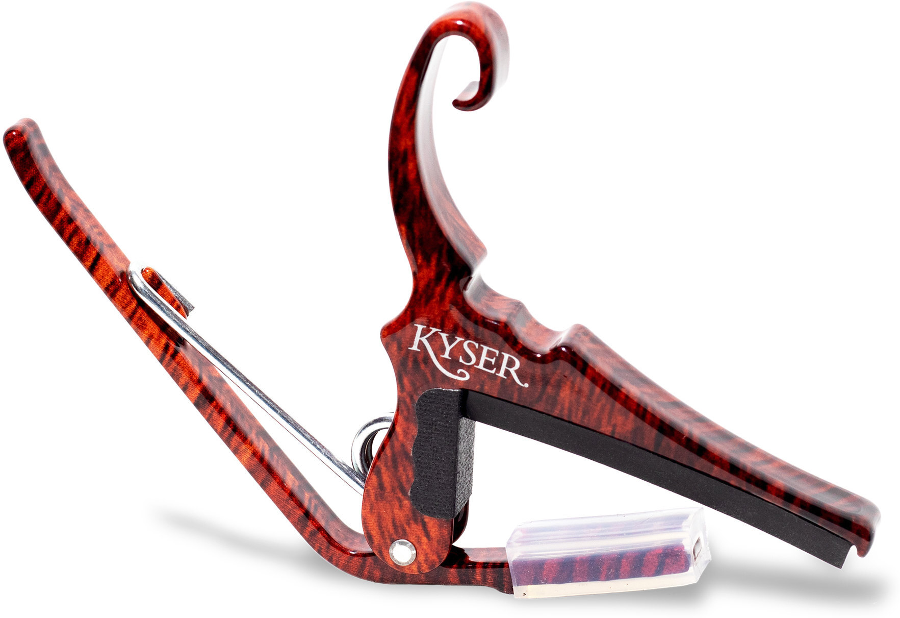 Kyser Capodastre Guitare Acoustique Quick-change Kg6 DÉco Bois - Couleur Bois De Rose - Cejilla - Main picture