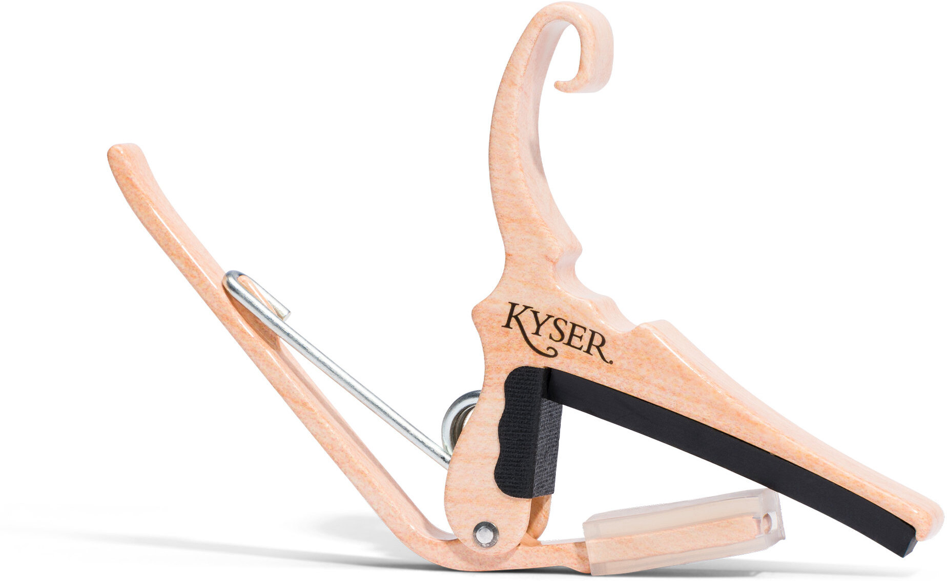 Kyser Capodastre Guitare Acoustique Quick-change Kg6 DÉco Bois - Couleur Erable - Cejilla - Main picture