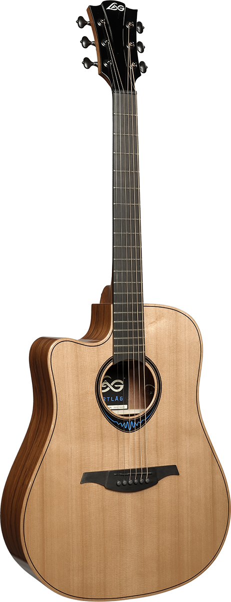 Lag Bluewave 2 Dreadnought Gaucher Cutawaysmart Guitar - Naturel - Guitarra electro acustica - Variation 1