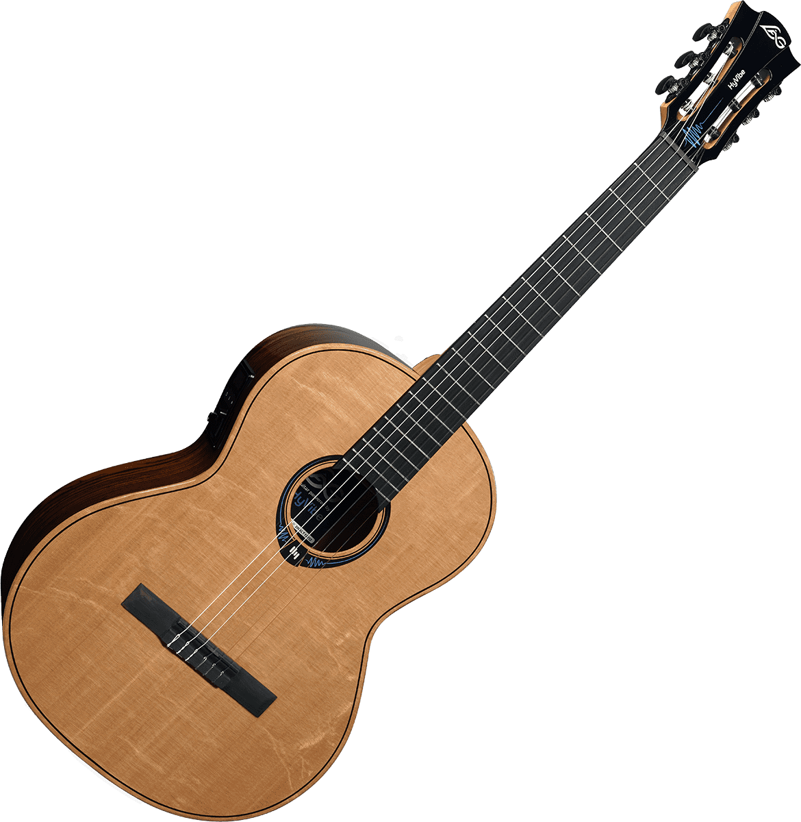 Lag Chv30e Classic 30 Hyvibe Epicea Bocote Bla - Naturel - Guitarra clásica 4/4 - Variation 1