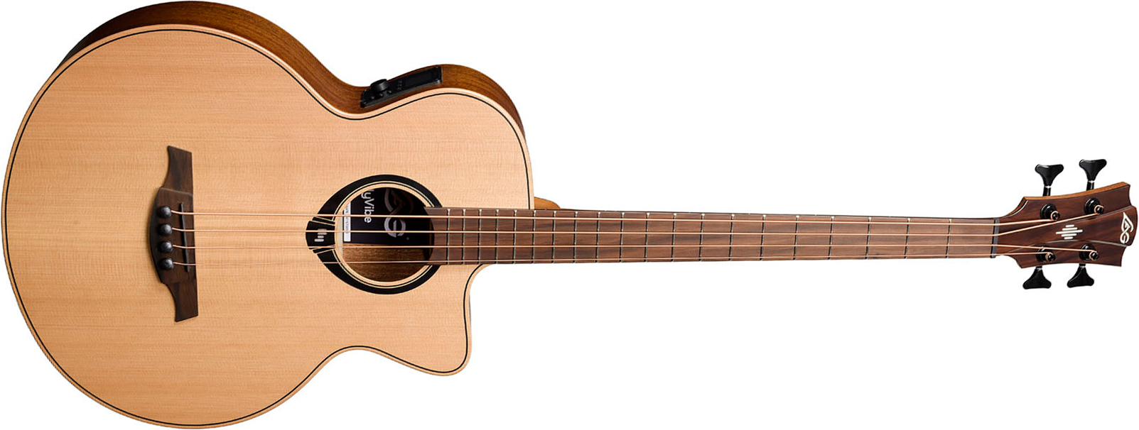 Lag Hv10bce Hyvibe H2 Bass Cw Shsc Cedre Khaya Bra - Natural - Bajo acústico - Main picture