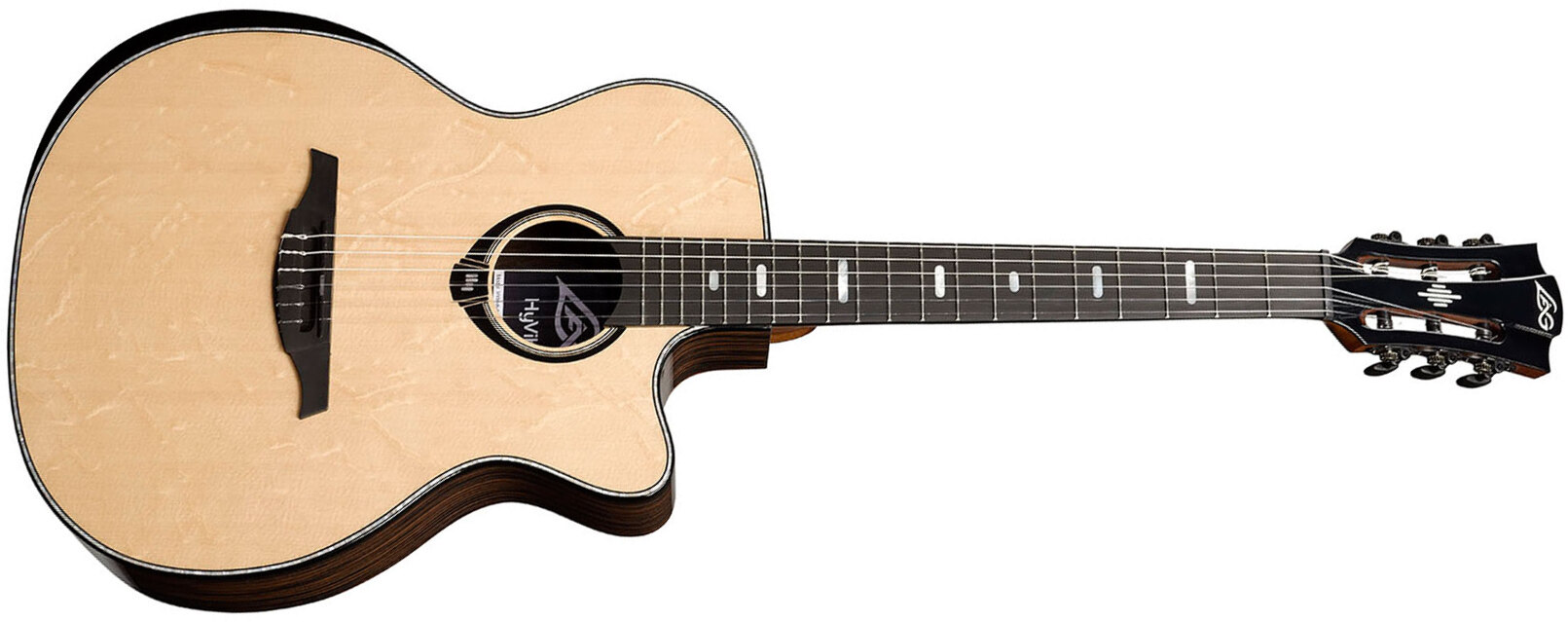 Lag Hv50-n-ace Hyvibe H2 Auditorium Cw Epicea Bokote Bkbr - Natural - Guitarra clásica 4/4 - Main picture