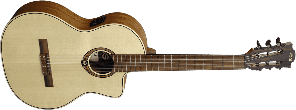 Lag Occitania Oc88ce 4/4 Cw Epicea Khaya Rw - Naturel Brillant - Guitarra clásica 4/4 - Main picture