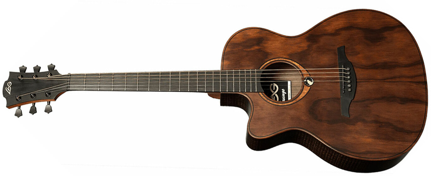 Lag Sauvage Ace Lh Gaucher Tramontane Auditorium Cw Pale Brankowood Eucalyptus Brb - Naturel - Guitarra electro acustica - Main picture