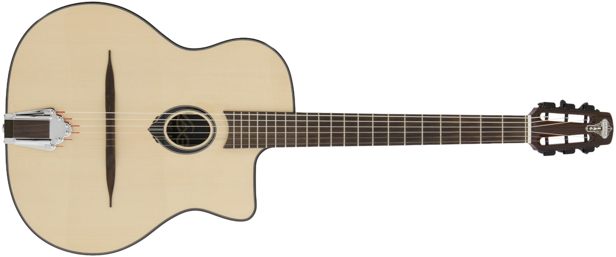 Lag Sl200 Solid Spruce + Housse - Natural - Guitarra Gypsy - Main picture