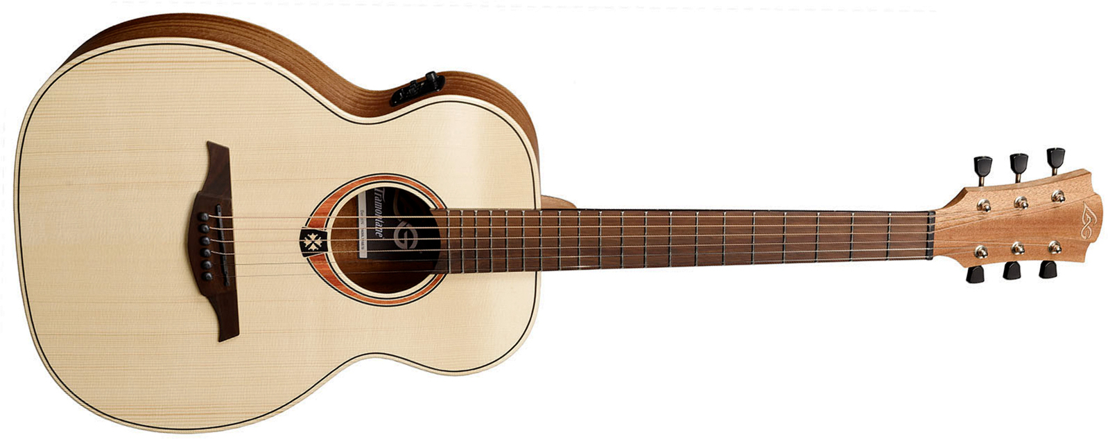 Lag T70te Travel Epicea Khaya Brb - Natural - Guitarra folk - Main picture