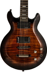 Guitarra eléctrica de doble corte Lag Roxane R500 - Brown shadow