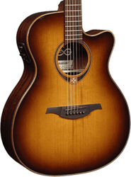 Guitarra folk Lag Tramontane T118ACE - Brown sunburst