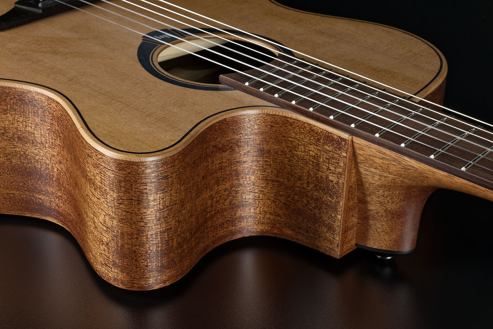 Lag Hv10-n-ace Hyvibe H2 Auditorium Cw Cedre Khaya Brbr - Natural - Guitarra clásica 4/4 - Variation 4
