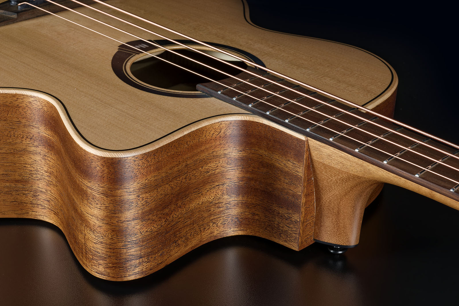 Lag Hv10bce Hyvibe H2 Bass Cw Shsc Cedre Khaya Bra - Natural - Bajo acústico - Variation 3