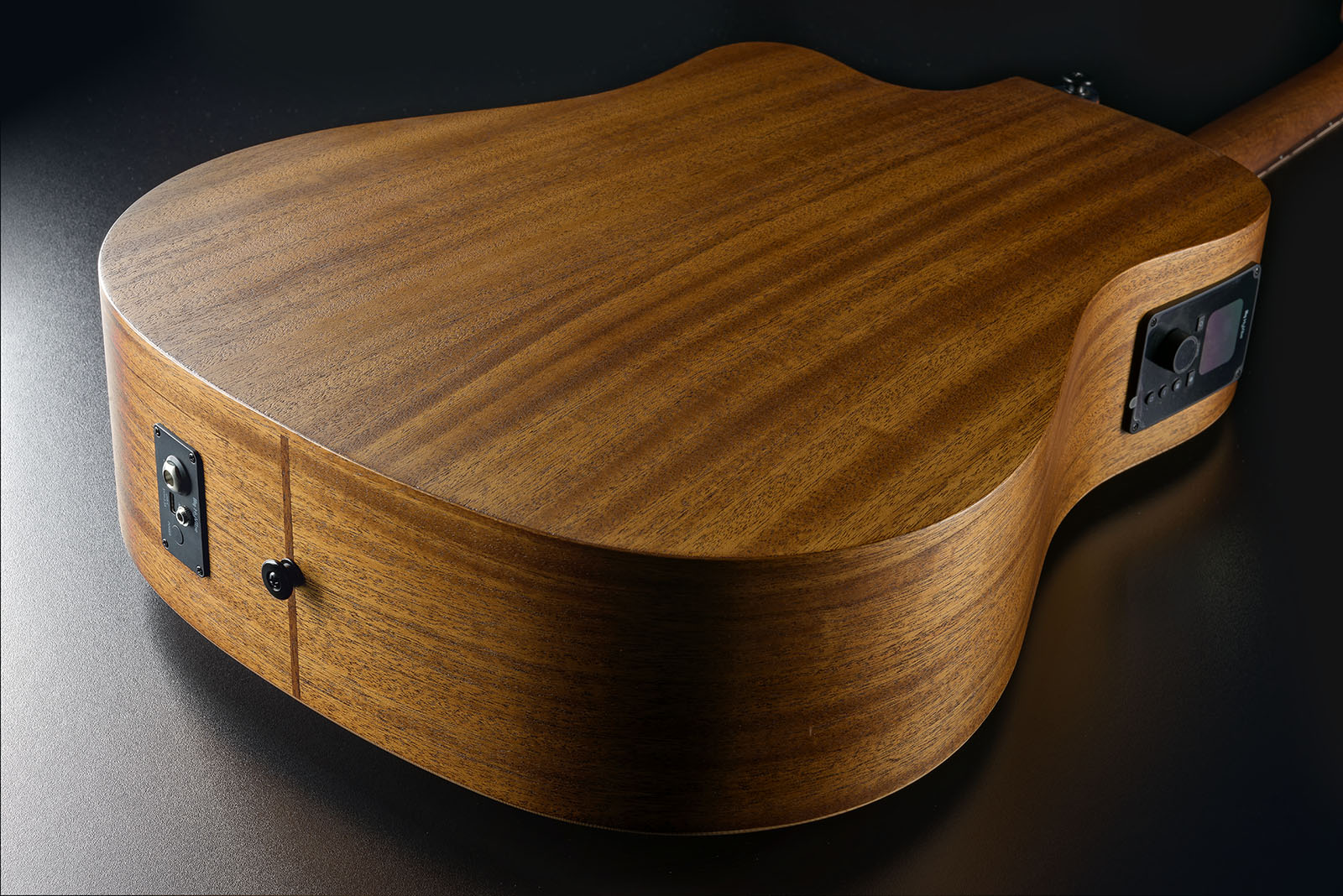 Lag Hv10dce Hyvibe H2 Dreadnought Cw Cedre Khaya Bra - Natural - Guitarra folk - Variation 4