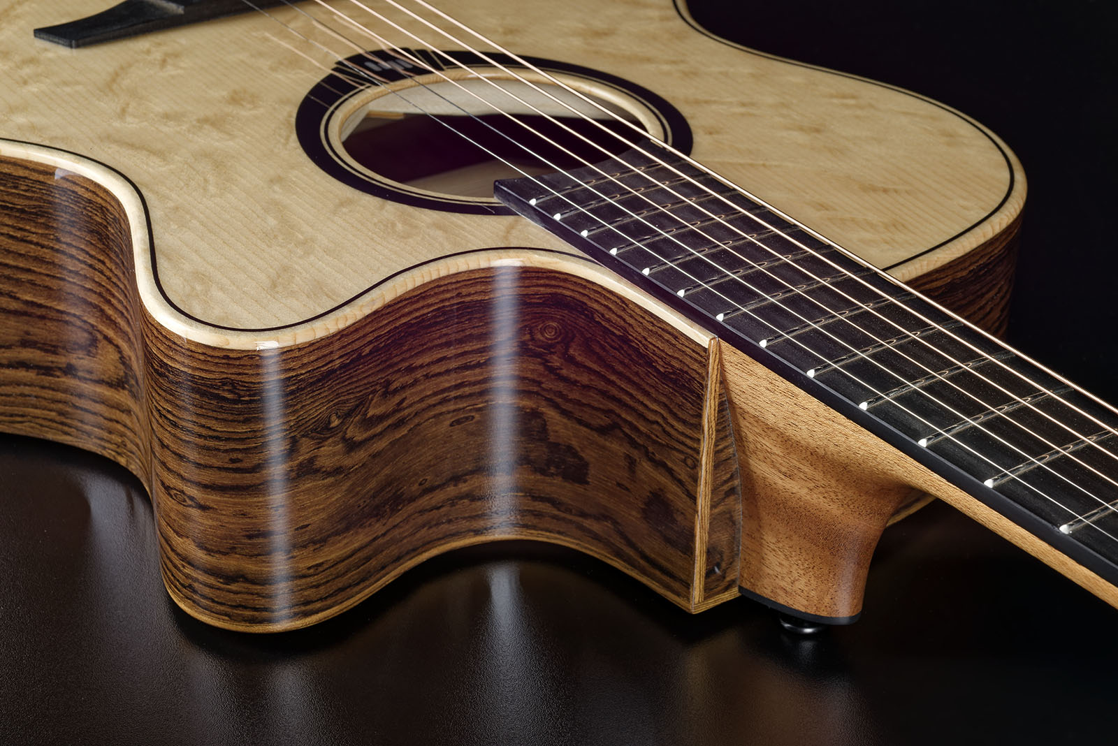 Lag Hv30ace Hyvibe H2 Auditorium Cw Epicea Bokote Bkbr - Natural - Guitarra folk - Variation 3