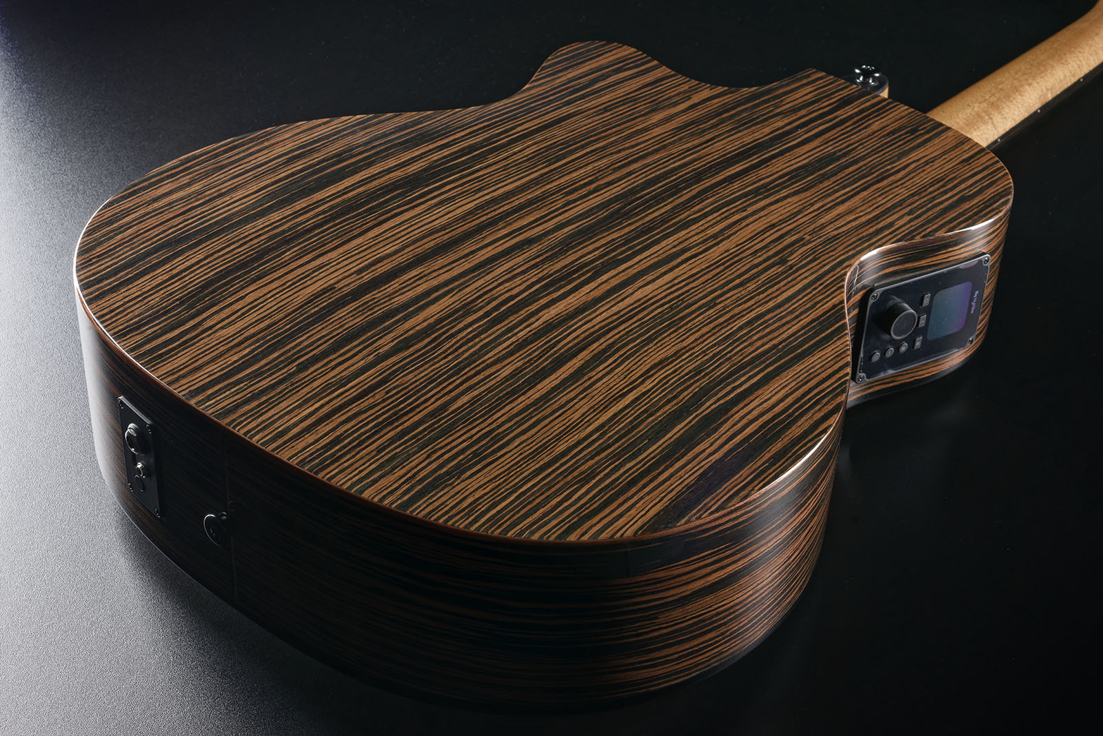 Lag Hv50ace Hyvibe H2 Auditoruium Cw Epicea Bokote Bkbr - Natural - Guitarra folk - Variation 3