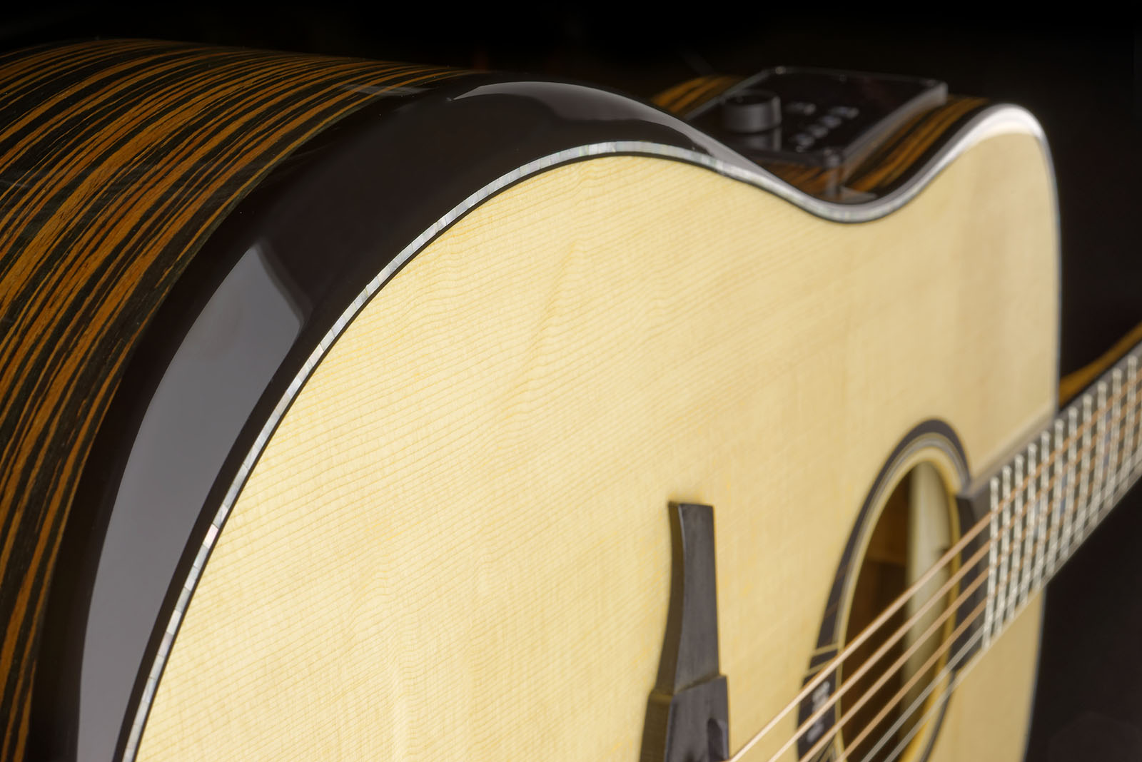 Lag Hv50de Hyvibe H2 Dreadnought Epicea Bokote Bkbr - Natural - Guitarra folk - Variation 5