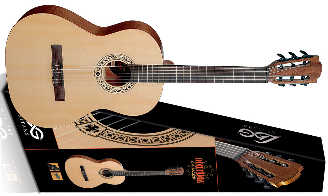 Lag Oc44-3-pack Occitania Junior 3/4 Epicea Sapele Rw - Naturel Satin - Guitarra clásica 3/4 - Variation 1