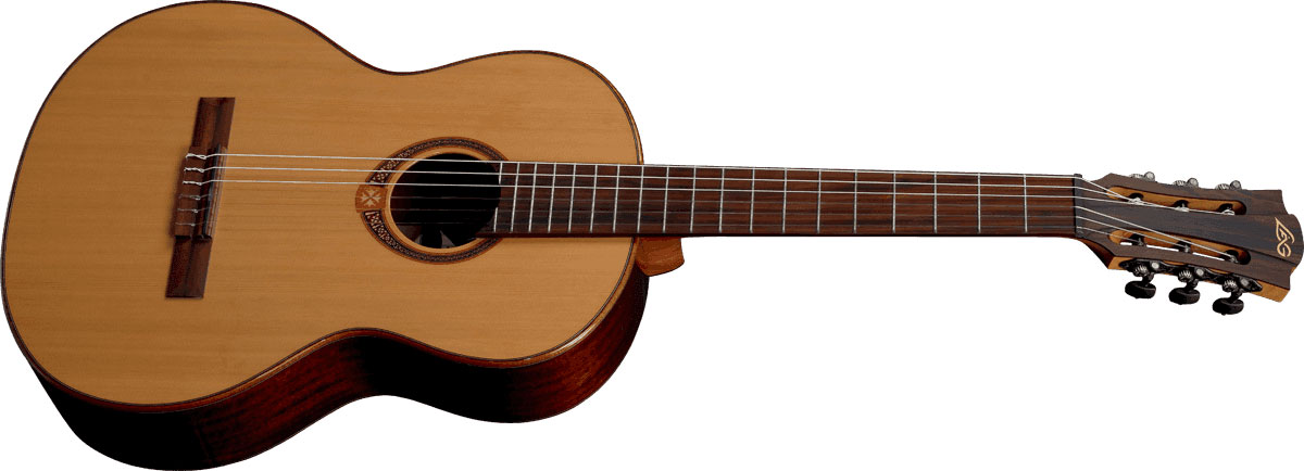 Lag Occitania Oc118 4/4 Cedre Khaya Rw - Naturel Brillant - Guitarra clásica 4/4 - Variation 1