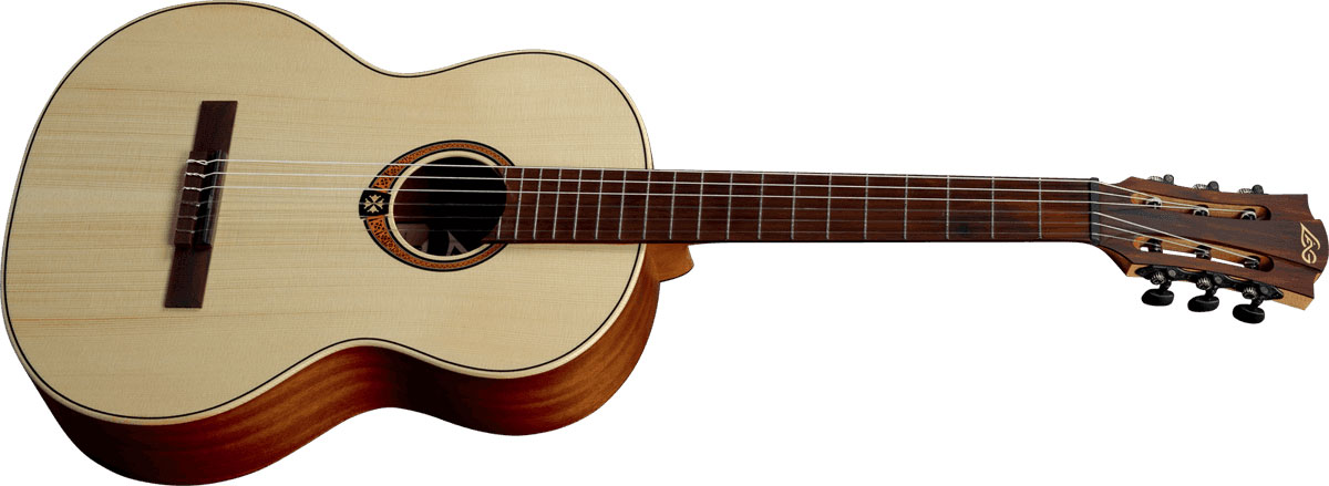 Lag Occitania Oc70 4/4 Epicea Sapelli Bro - Naturel Satin - Guitarra clásica 4/4 - Variation 1