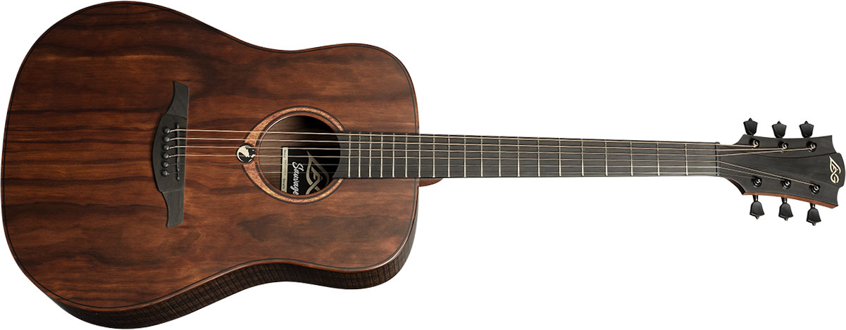 Lag Sauvage D Dreadnought Pale Brankowood Tramontane Eucalyptus Brb - Naturel - Guitarra acústica & electro - Variation 1