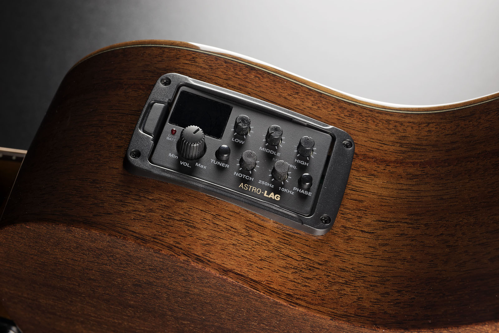 Lag T118abce Bevel Tramontane Auditorium Cw Cedre Khaya Bro - Brown Sunburst - Guitarra electro acustica - Variation 7