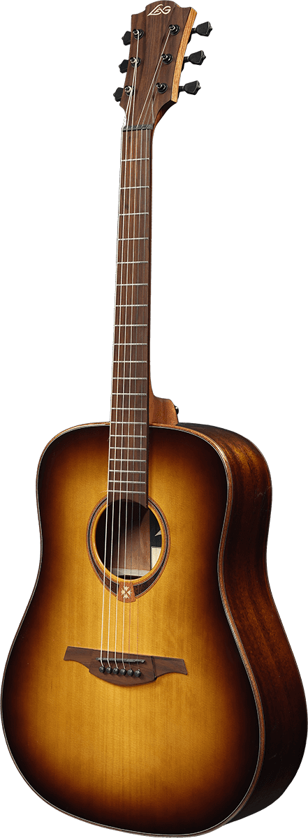 Lag T118d Tramontane Dreadnought Cedre Khaya - Brown Shadow - Guitarra acústica & electro - Variation 1