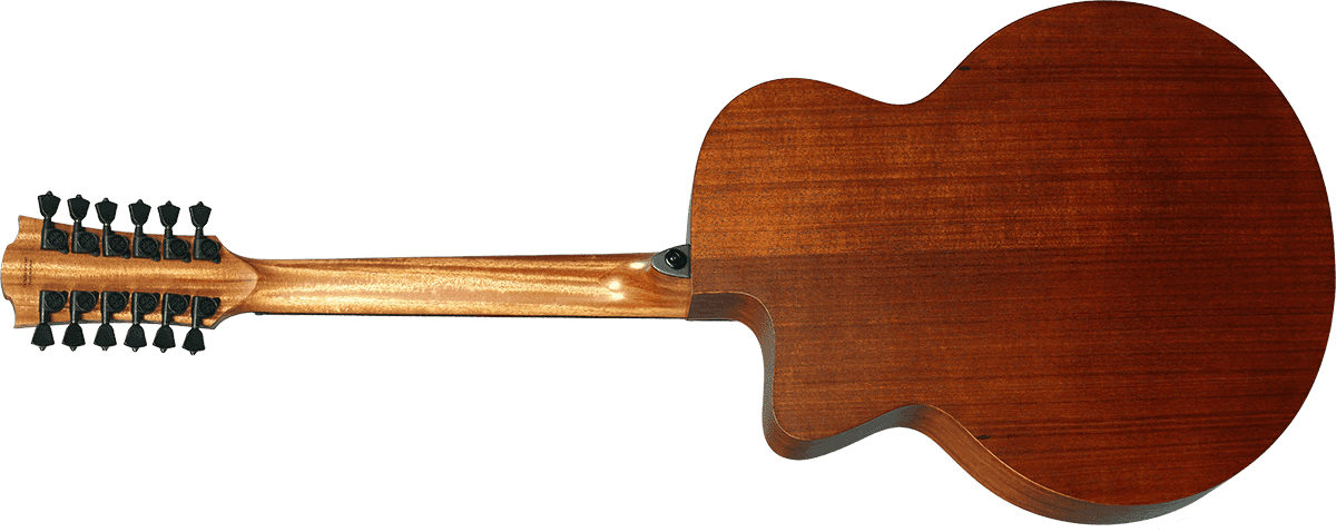 Lag T177j12ce Tramontane Jumbo Cw 12-cordes Epicea Khaya Bro - Naturel - Guitarra folk - Variation 1