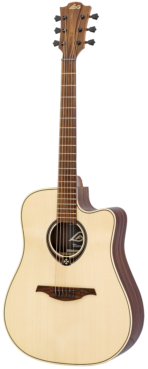 Lag T218 Dce Dreadnought Epicea Palissandre Br - Natural - Guitarra folk - Variation 1